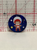 Gopher Astronaut Spacesuit Button Pinback