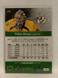 #133 Pekka Rinne Nashville Predators 2017-18 Parkhurst Hockey Card