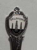 Oklahoma The Sooner State Oil Wells  Souvenir Spoon