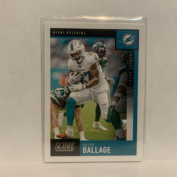 #16 Kalen Ballage Miami Dolphins  2020 Score Football Card LW