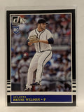 #238 Bryse Wilson Rookie Atlanta Braves 2019 Donruss Baseball Card