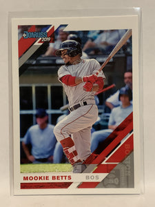 #101 Mookie Betts Boston Red Sox 2019 Donruss Baseball Card