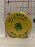 St Lina 4-H 50th Anniversary since 1937 Button Pinback