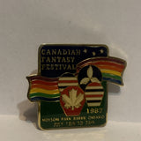 Canadian Fantasy Festival 1987 Molson Park Barrie Ontario Lapel Hat Pin