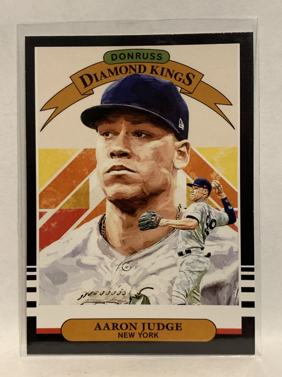 #2 Aaron Judge Diamond Kings Black New York Yankees 2019 Donruss Baseball Card