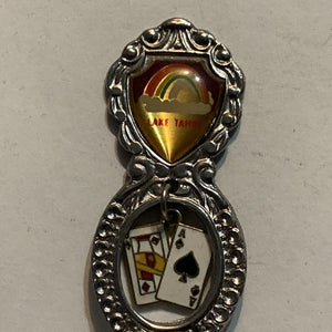 Lake Tahoe Nevada Rainbow Playing Cards Collectable Souvenir Spoon BM