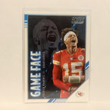 GF-PM Patrick Mahomes II Game Face Kansas City Chiefs 2020 Score Football Card LW