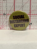 Social Distancing Expert Button Pinback