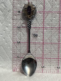 Jewelled Purple White  Souvenir Spoon