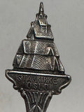 Staukirke Oslo Building Silverplated  Souvenir Spoon