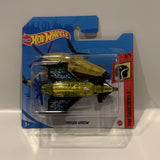 Yellow Dare Poison Arrow Airplane 1/5 HW Daredevils 2021 30/250 GRY98 Hot Wheels  Short Card