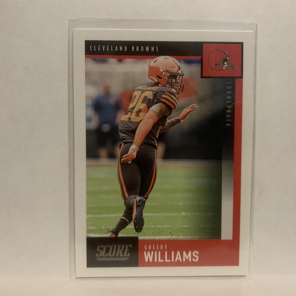 #71 Greedy Williams Cleveland Browns 2020 Score Football Card LW