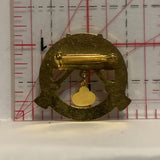Curling Rock Brooms Lapel Hat Pin