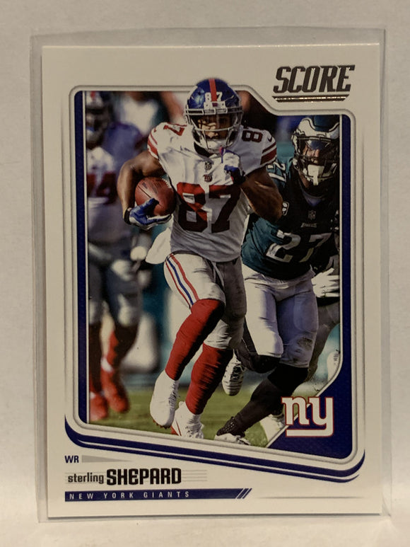 #230 Sterling Shepard New York Giants 2018 Score Football Card