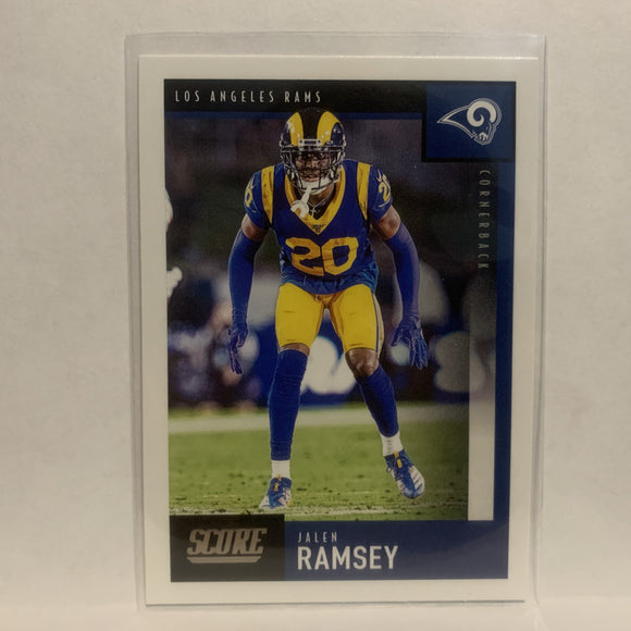 #304 Jalen Ramsey Los Angeles Rams 2020 Score Football Card LW