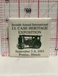 J.I. Case Heritage Exposition 7th Annual International 1993 Button Pinback