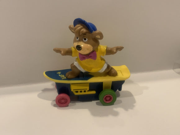 BooBoo Bear Riding a Skateboard Action Figure Toy