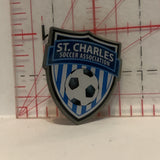 St Charle Soccar Assocaition Logo Lapel Hat Pin