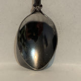 Skiing Alberta Wild Rose Flower Collectable Souvenir Spoon BM