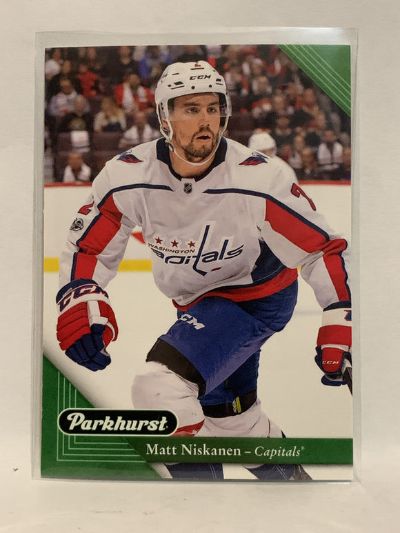 #243 Matt Niskanen Washington Capitals 2017-18 Parkhurst Hockey Card
