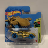 Golden T-Rextroyer 1/5 Dino Riders  2021 24/250 GRY60 Hot Wheels  Short Card