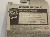 Red 2018 Ford Mustang GT HW Speed Graphics 2018 Hot Wheels Long Card New Diecast Cars AA