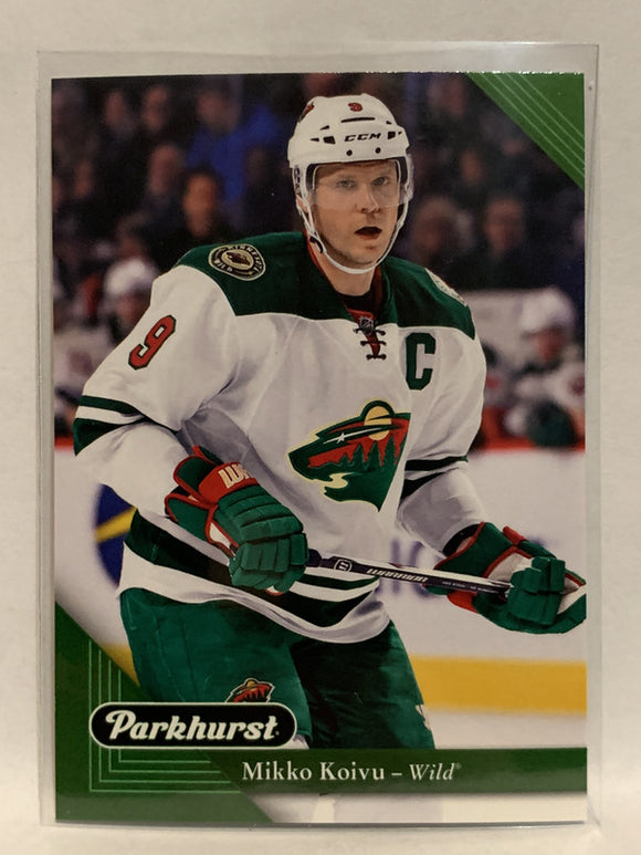#119 Mikko Koivu Minnesota Wild 2017-18 Parkhurst Hockey Card