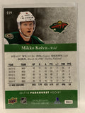 #119 Mikko Koivu Minnesota Wild 2017-18 Parkhurst Hockey Card