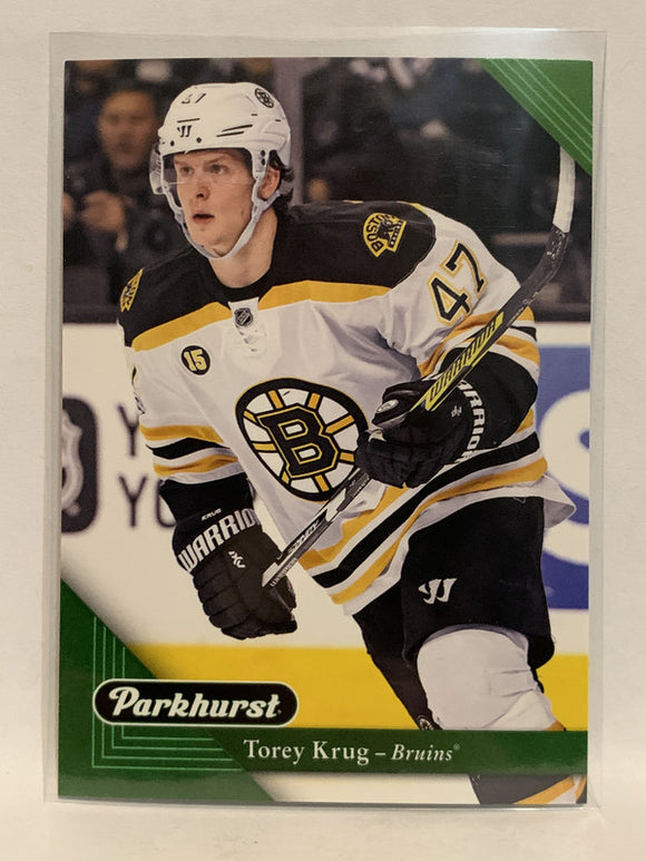 #21 Torey Krug Boston Bruins 2017-18 Parkhurst Hockey Card