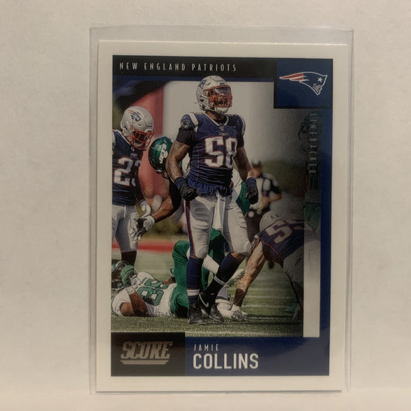 #27 Jamie Collins New England Patriots 2020 Score Football Card LX