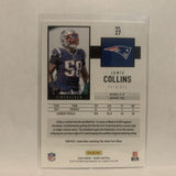#27 Jamie Collins New England Patriots 2020 Score Football Card LX