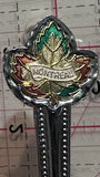Montreal Quebec Maple Leaf   Quebec Souvenir Spoon