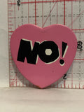 No Heart Button Pinback