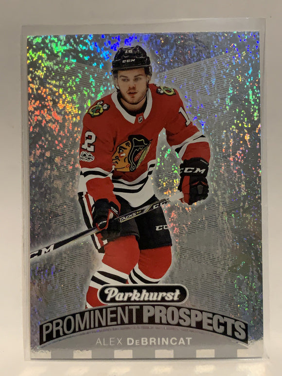 #PP-17 Alex Debrincat Prominent Prospects Chicago Blackhawks 2017-18 Parkhurst Hockey Card