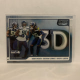 3D-JBS Wagner Clowney Griffin Seattle Seahawks 2020 Score Football Card LX