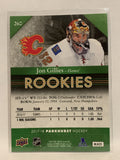#260 Jon Gillies Rookie Calgary Flames 2017-18 Parkhurst Hockey Card