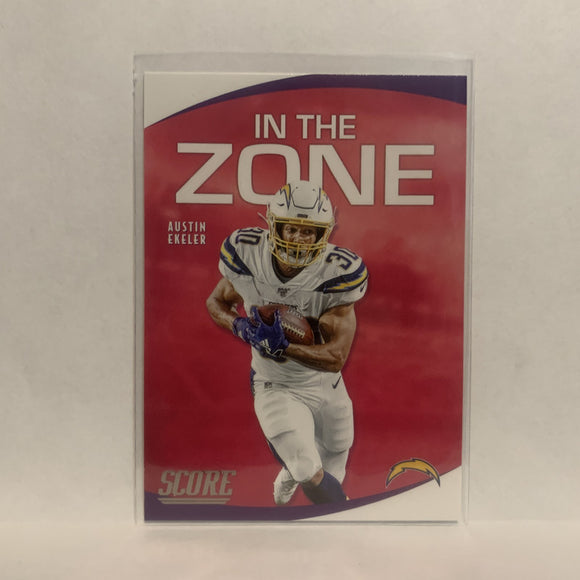 IZ-AE Austin Ekeler In The Zone Los Angeles Chargers 2020 Score Football Card LX