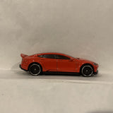 Red Tesla Model S ©2014 Hot Wheels Diecast Car GL