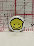 Yellow Smiling Muffin Button Pinback