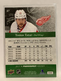 #87 Tomas Tatar Detroit Red Wings 2017-18 Parkhurst Hockey Card