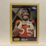 #129 Derek Wolfe Gold  Denver Broncos 2020 Score Football Card LX