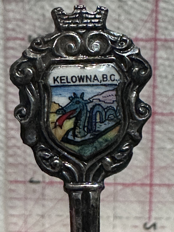 Kelowna British Columbia Ogopogo Silver Plated  Souvenir Spoon