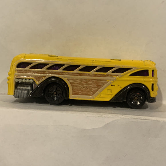 Yellow Surfin' School Bus ©2000 Hot Wheels AL