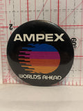 Ampex Worlds Ahead Button Pinback