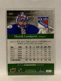 #160 Henrik Lundqvist New York Rangers 2017-18 Parkhurst Hockey Card