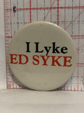 I Lyke Ed Syke Clifford 1981 Psychology Button Pinback