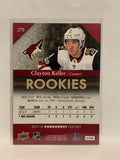 #275 Clayton Keller Rookie Red Pheonix Coyotes 2017-18 Parkhurst Hockey Card
