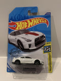White '17 Nissan GT-R R35 2020 Model 50th Anniversary Version 10/10 HW Speed Graphics 137/250 GHC83 Hot Wheels  Long Card