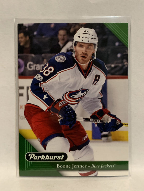 #72 Boone Jenner Columbus Blue Jackets 2017-18 Parkhurst Hockey Card