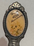 25th Anniversary Bells Gazelle Silverplated  Souvenir Spoon